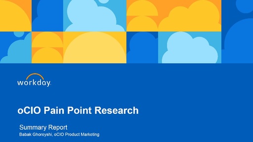 oCIO Pain Point Research