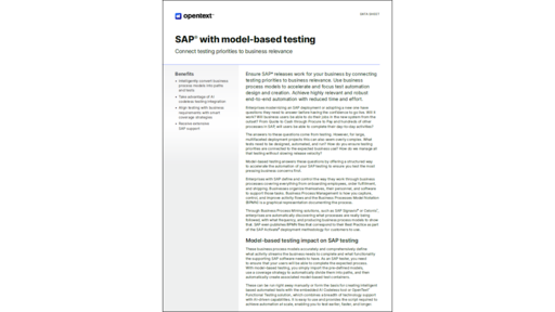 Portada WP Opentext SAP with model based testing